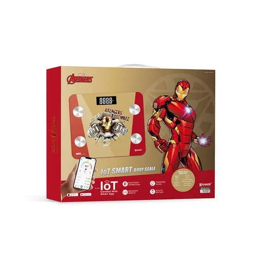 Xpower Marvel Smart Body Scale - Iron Man - Tashqila Xpower Marvel Smart Body Scale - Iron Man - Tashqila